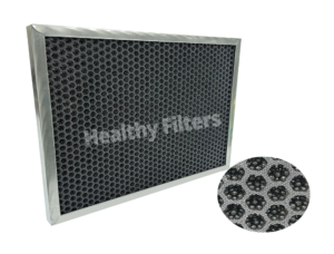Aluminum Cardboard Frame Plastic Honeycomb Activated Carbon Particle Range Hood Ventilation System Plate Type Activated Carbon Filter