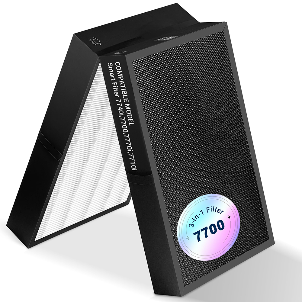 Replacemen Filter Compatible with BLUEAIR Air Pu-rifier Protect 7770i, 7710i, 7740i, 7700, 3-Stage Filtration with Main Filter and Activated Carbon Filter